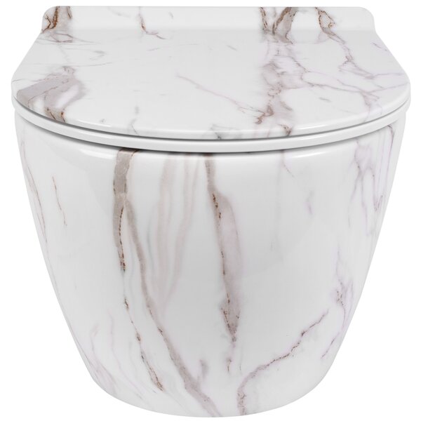 Vaso WC sospeso Rea Carlos Slim Rimless Aiax Shiny