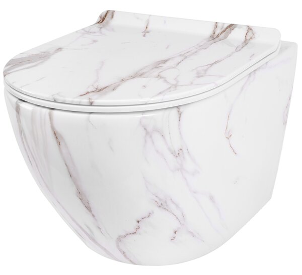 Vaso WC sospeso Rea Carlos Slim Rimless Aiax Shiny