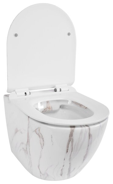 Vaso WC sospeso Rea Carlos Slim Rimless Aiax Shiny