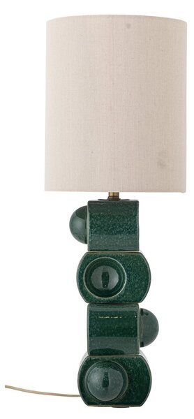 Lampada da tavolo Lio, nera/crema, altezza 53 cm - Bloomingville Bloomingville, Lio, Nero, Camera da letto, Ceramica, Scandinavo