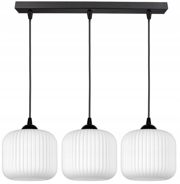 FKL DESIGN lampada da soffitto Lampada da soffitto E27 a globo in vetro bianco serie N898 (BZ3)