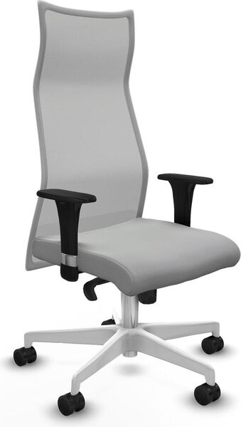 Sedia da ufficio Albacete XL, marca Piqueras y Crespo, modello B1C026N, colore grigio chiaro