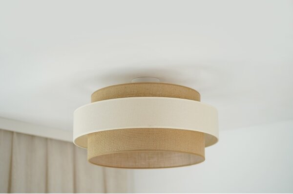 Brilagi - Lampadario a plafone SPACE LIGHT 1xE27/15W/230V diametro 50 cm beige/color crema