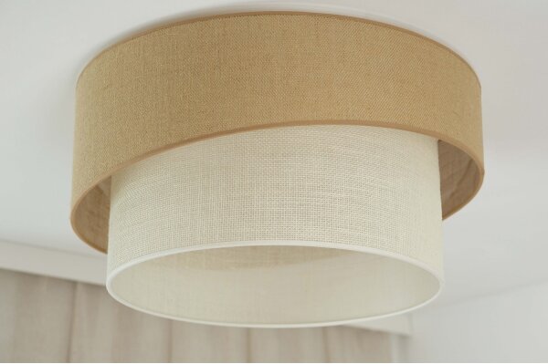 Brilagi - Plafoniera SHINE 1xE27/15W/230V diametro 50 cm beige/color crema