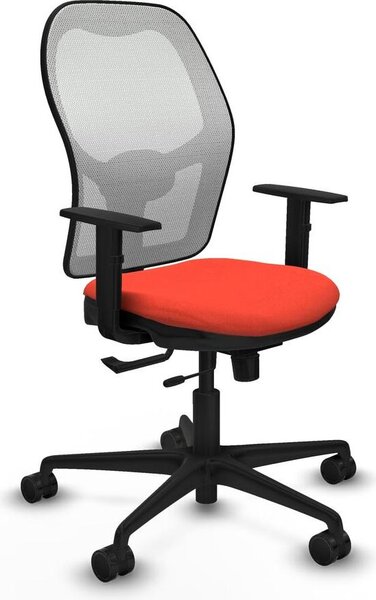 Sedia da ufficio Jorquera Piqueras y Crespo, modello 1D036N0, colore arancione scuro