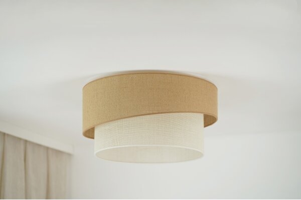 Brilagi - Plafoniera SHINE 1xE27/15W/230V diametro 50 cm beige/color crema