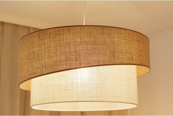 Brilagi - Lampadario a sospensione con filo SHINE 1xE27/15W/230V diametro 50 cm beige/color crema