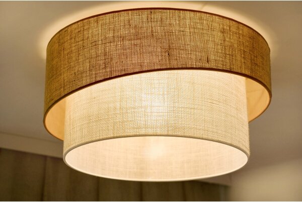 Brilagi - Plafoniera SHINE 1xE27/15W/230V diametro 50 cm beige/color crema
