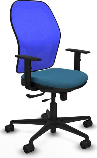 Sedia da ufficio Jorquera Piqueras y Crespo, modello 1D036N0, colore verde petrolio