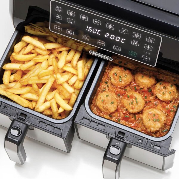 Ariete Friggitrice ad Aria Capacit 8 Litri Potenza 1700 Watt colore Nero - 4624 Doppia
