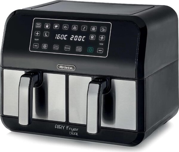 Ariete Friggitrice ad Aria Capacit 8 Litri Potenza 1700 Watt colore Nero - 4624 Doppia
