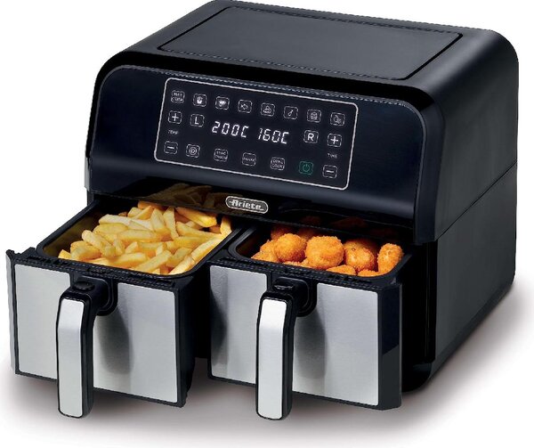 Ariete Friggitrice ad Aria Capacit 8 Litri Potenza 1700 Watt colore Nero - 4624 Doppia