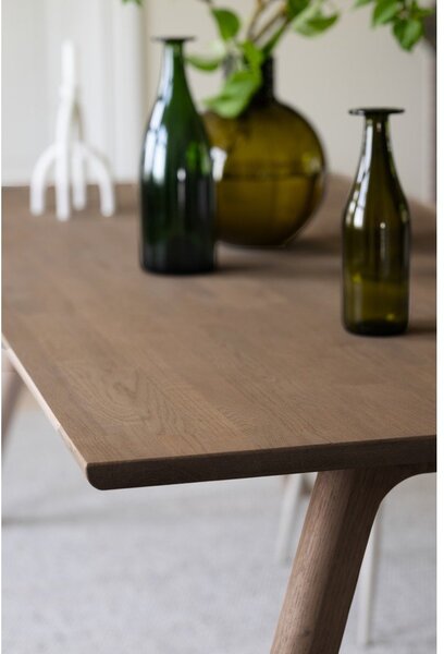 Tavolo da pranzo in rovere massiccio allungabile 95x220 cm Clapperton – Rowico