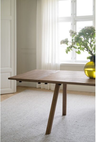 Tavolo da pranzo in rovere massiccio allungabile 95x220 cm Clapperton – Rowico