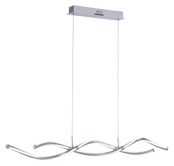 Q-MALINA Paul Neuhaus Lampada a sospensione, acciaio, 2x scheda LED da 20 W, 2700-5000 K, lampada da interno, IP20