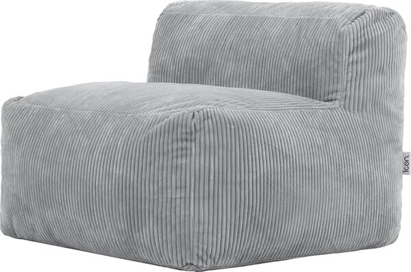 Icon Poltrona Zen, divano modulare, grigio, Pelliccia sintetica Poltrona morbida, poltrona per adulti con imbottitura, divano da pavimento