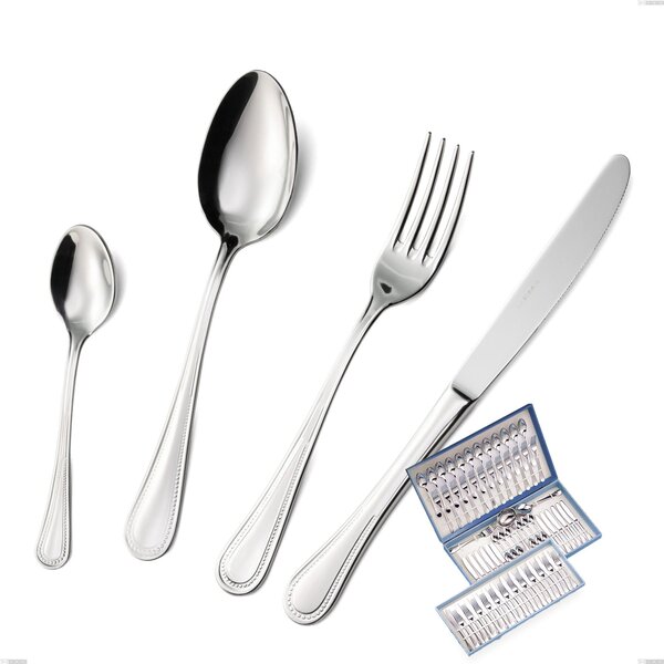 Astuccio 75 pezzi privilege, Acciaio inox Aisi 304 Posate Lucide, spessore 2.5 mm