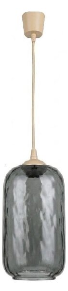 Brilagi - Lampadario LED su cavo R GLASS 1xE27/60W/230V diam. 14 cm beige/grigio fumé
