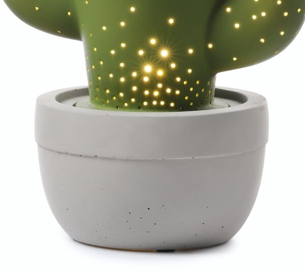 ONLI - Lampada da tavolo PORCELLANA 1xE14/6W/230V 27 cm cactus