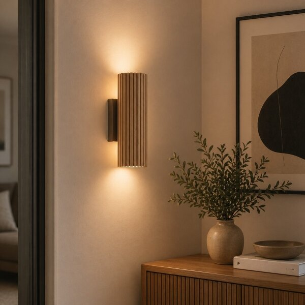 Brilliant - Lampada da parete LAKEWOOD 2xGU10/10W/230V marrone
