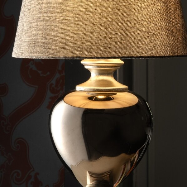 ONLI - Lampada da tavolo AMADEUS 1xE27/15W/230V grigia