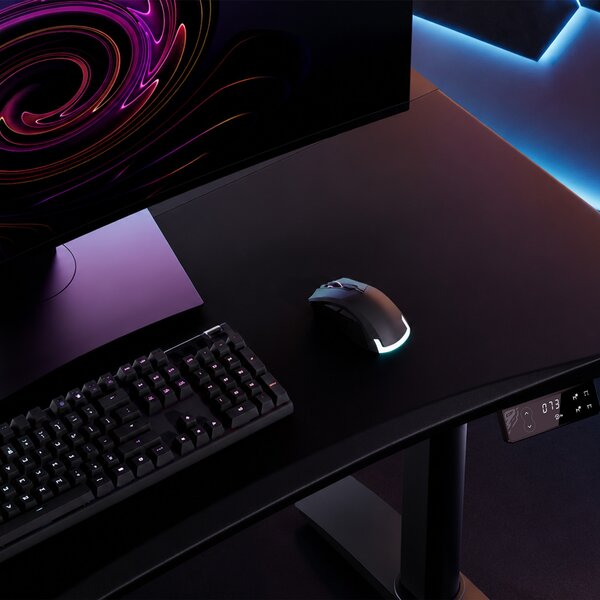 Scrivania gaming elettrica nera Diablo X-Forge 1400