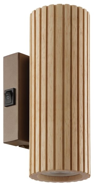 Brilliant - Lampada da parete LAKEWOOD 2xGU10/10W/230V marrone