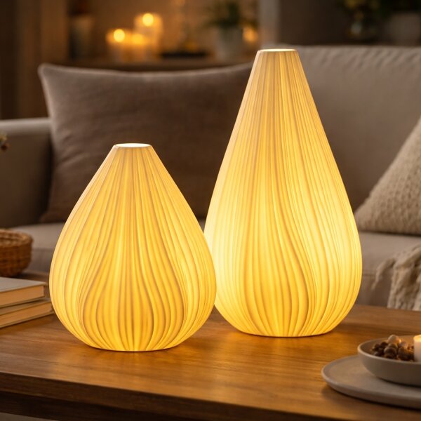 ONLI - Lampada da tavolo NUVIA 1xE14/6W/230V 25 cm bianca