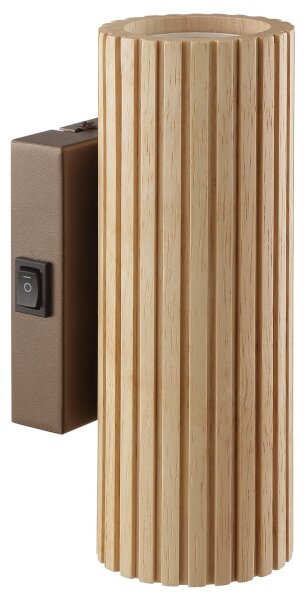 Brilliant - Lampada da parete LAKEWOOD 2xGU10/10W/230V marrone