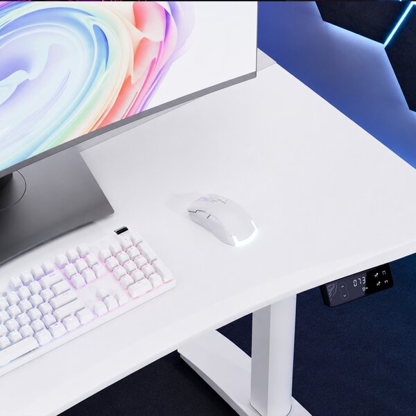 Scrivania gaming elettrica bianca Diablo X-Forge 1200
