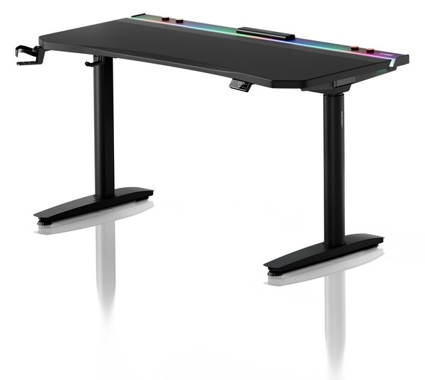 Scrivania gaming elettrica nera Diablo X-Forge 1400