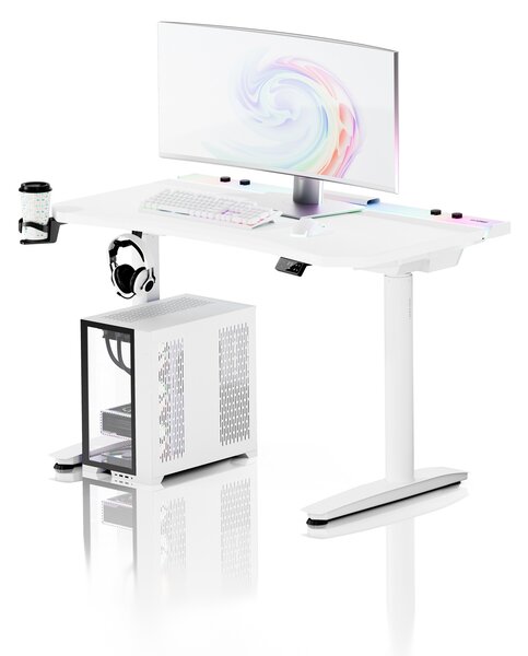 Scrivania gaming elettrica bianca Diablo X-Forge 1200