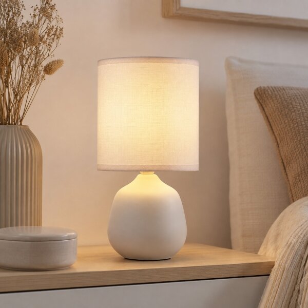 Brilliant - Lampada da tavolo AUREA 1xE14/20W/230V bianca
