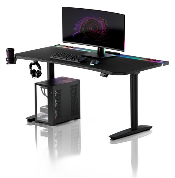 Scrivania gaming elettrica nera Diablo X-Forge 1600