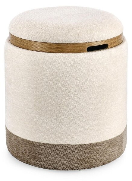 Poggiapiedi grigio/beige Deva – Bizzotto