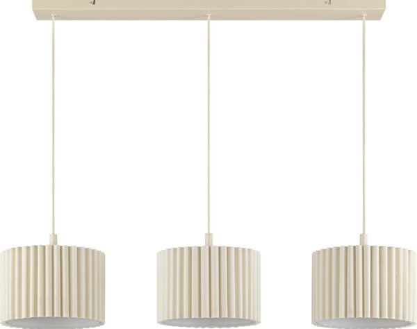 Brilliant - Lampadario a sospensione con cavo VELIN 3xE27/20W/230V colore crema