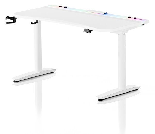 Scrivania gaming elettrica bianca Diablo X-Forge 1400