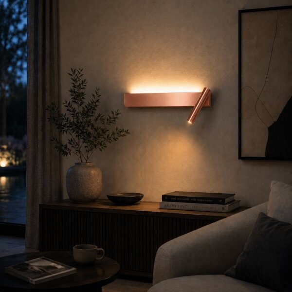 Brilagi -LED Faretto da parete ARLIX LED/3W/230V + LED/7W bronzo CRI 90