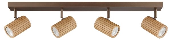 Brilliant - Faretto LAKEWOOD 4xGU10/10W/230V marrone