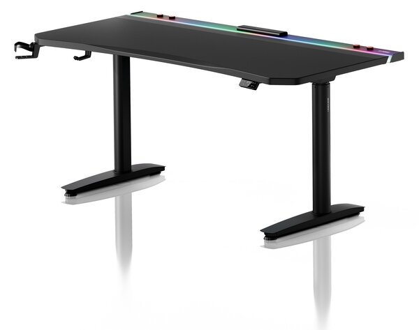 Scrivania gaming elettrica nera Diablo X-Forge 1600