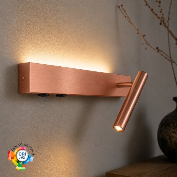 Brilagi -LED Faretto da parete ARLIX LED/3W/230V + LED/7W bronzo CRI 90