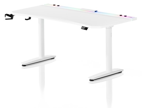 Scrivania gaming elettrica bianca Diablo X-Forge 1600
