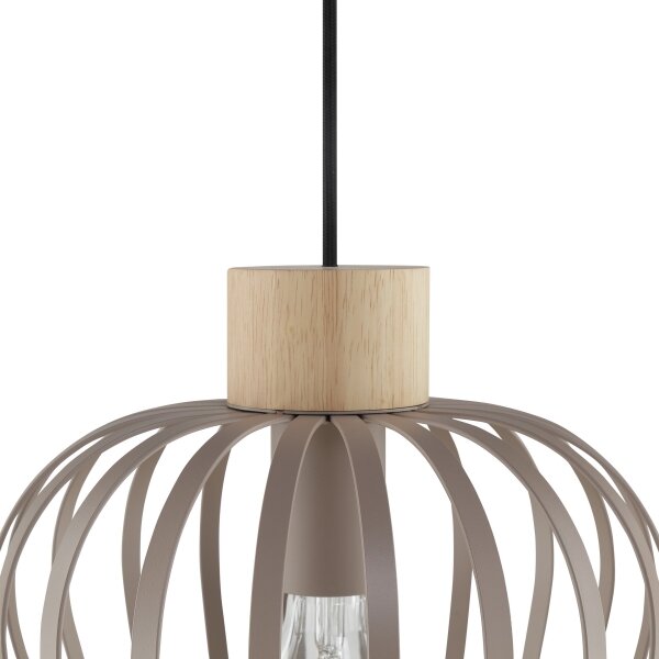Brilliant - Lampadario a sospensione con cavo NORDIC CAGE 3xE27/20W/230V beige