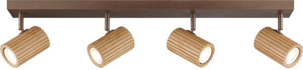 Brilliant - Faretto LAKEWOOD 4xGU10/10W/230V marrone