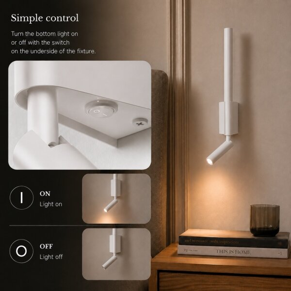 Brilagi - Faretto LED da parete VIXON LED/3W/230V + LED/5W bianco CRI 90