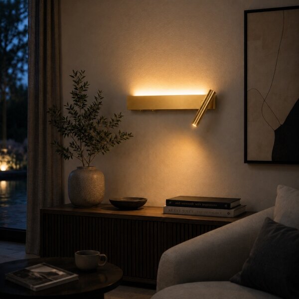 Brilagi - Faretto da parete a LED ARLIX LED/3W/230V + LED/7W, dorato, CRI 90