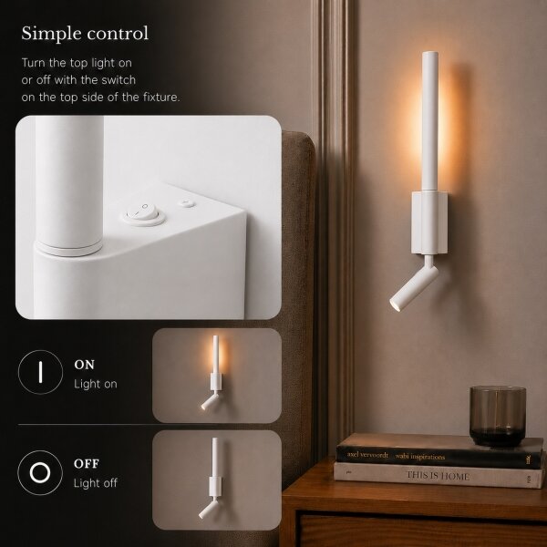 Brilagi - Faretto LED da parete VIXON LED/3W/230V + LED/5W bianco CRI 90