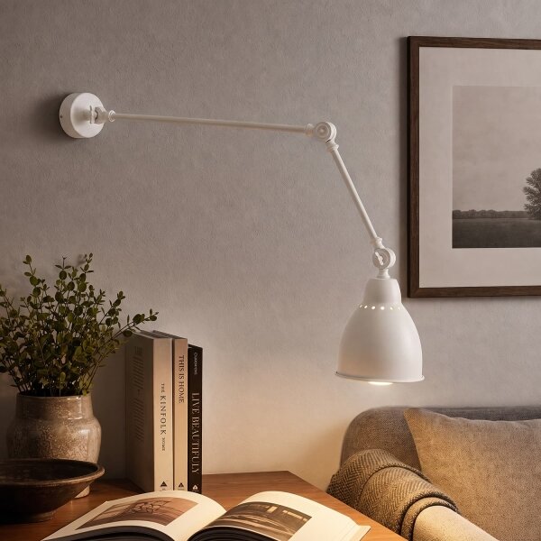 BRILAGI - Lampada da parete QUILL 1xE27/40W/230V, 83 cm, bianca