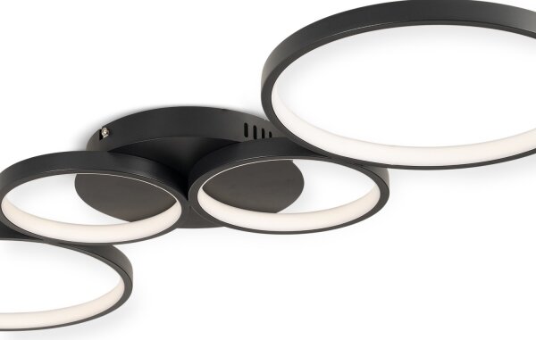 Brilagi - Plafoniera LED ECHO LED/40W/230V 4000K 32x90 cm nera