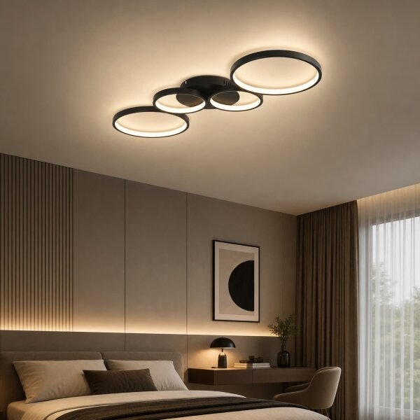 Brilagi - Plafoniera LED ECHO LED/40W/230V 4000K 32x90 cm nera